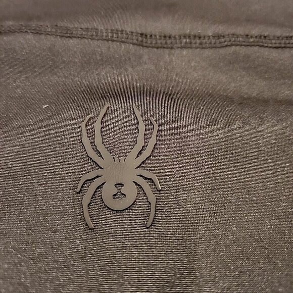 Mens Spyder Fleece XXL Black Long Sleeve 1/4 Zip Athletic Top Sweatshirt - Picture 2 of 7